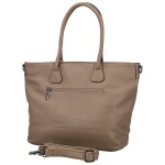 Trendy dámská koženková kabelka na rameno Ceyla, tmavě béžová