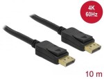 Delock Displayport 1.2 kabel samec Displayport samec 10 m černá / 4K 60 Hz (84862-D)