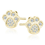 LUNICA Stříbrné náušnice ZLATÁ PACKA 0137 Ag 925; ≤1,3 g.