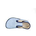 Barefoot chlapecké přezůvky Pegres, BF01 textil, modrá - 31