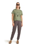 ICEBREAKER Wmns Mer 150 Tech Lite SS Crop T Seed Stor, Lichen (vzorek) velikost: S