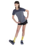 Dámské merino triko krátký rukáv ICEBREAKER Wmns 125 Cool-Lite Sphere III SS Tee Colour Block, Graphite Heather/Graphite/Cb velikost: M