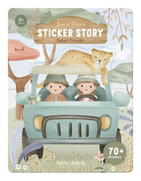 Knížka se samolepkami - Safari Friends
