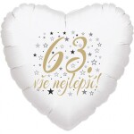 63. narozeniny balónek srdce Balonky.cz 63. narozeniny balónek srdce Balonky.cz
