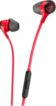 HyperX Cloud Earbuds II červená / Sluchátka do uší / kabelová / 1,2 m