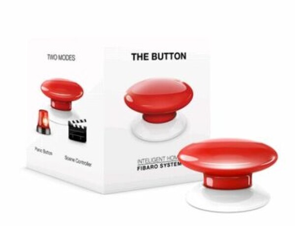 FIBARO The Button FGPB-101-3 ZW5 Červený