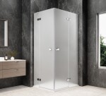 POLYSAN - GLOBE CHROME obdélníkový sprchový kout 1000x900, rohový vstup, matné sklo GB5090MC