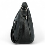 Luxusní dámská kožená crossbody kabelka Lukas, černá