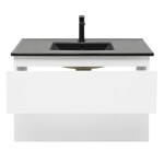 Koupelnová skříňka s umyvadlem SAT B-Way 79x50x45 cm bílá lesk BWAY280WU4B2B BWAY280WU4B2B