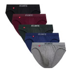 Pánské slipy 5 pack 004/2 - Atlantic vícebarevná S