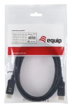 Equip DisplayPort 2.1 černá / Video kabel DisplayPort / 16K/60Hz / 2 m / pozlacené konektory (119272)