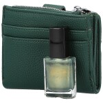 Trendy dámská mini koženková peněženka Coveri Arbi, tmavě zelená