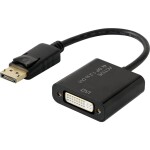 Digitus DisplayPort adapter cable, DP - HDMI type A M/F, 0.15m,w/interlock, DP 1.1a compatible, CE, bl