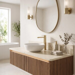 REA - Umyvadlová baterie Arlo Brush Gold, vysoká REA-B0977