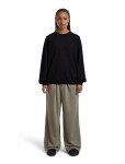 Unisex merino mikina ICEBREAKER Unisex Terry LS Crewe, Black velikost: M
