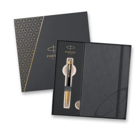 Dárková kazeta Parker Urban Muted Black GT - sada kuličkové pero a zápisník