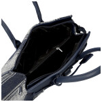 Stylová dámská koženková kabelka do ruky Irma, tmavě modrá