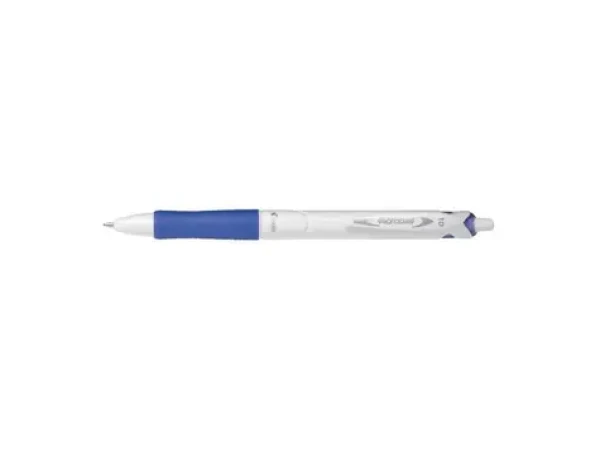 Pilot Acroball Pure White modrá / Kuličkové pero / 0,32 mm / stiskací mechanismus (BAB-15M-WLL-BG)