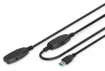 Digitus DA-73106 černá / Prodlužovací kabel / USB-A – USB-A / Aktivní / USB 3.2 Gen 1 / 5 Gbps / 15 m (DA-73106)