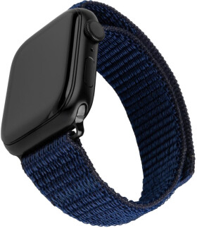 FIXED Nylonový řemínek Nylon Sporty Strap pro Apple Watch 38/40/41mm tmavě modrý (FIXNST2-436-DBL)