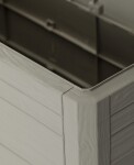 TOOMAX WOODYS zahradní plastový úložný box 280 L - světle šedá