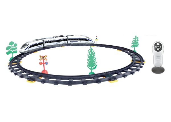 Vlak RC na dálkové ovládání s dráhou set 62x62 cm