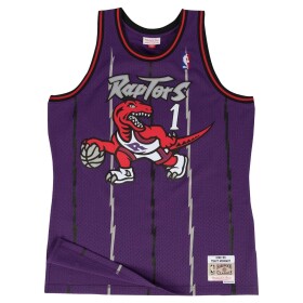 Mitchell & Ness Pánský dres Toronto Raptors NBA Tracy McGrady #1 1998-99 Swingman - Fialová Velikost: L