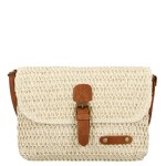 Dámská pletená crossbody kabelka Olive Boho, béžová