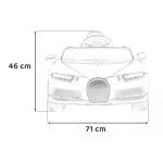 Mamido Dětské elektrické autíčko Bugatti Chiron modré