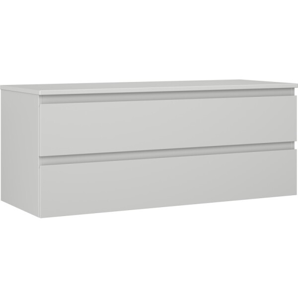 MEXEN/S - Orio koupelnová skříňka pod umyvadlo 120 cm s deskou, 2 zásuvky, šedá mat 91A10-12047-2-BFFC62