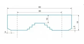CSAT Z3 žralok / Náhradní díl / rozteč montážních otvorů 61 mm (žralok Z3)