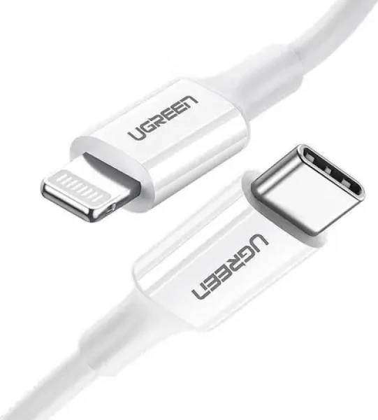 Ugreen US171 Kabel USB-C (M) - Lightning (M) 0,25 m bílá / 3A (60746)