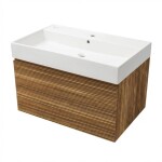 Koupelnová skříňka s umyvadlem Naturel Elsa 79x35x45,5 cm ebenová dýha mat ELSA80EBU2 ELSA80EBU2