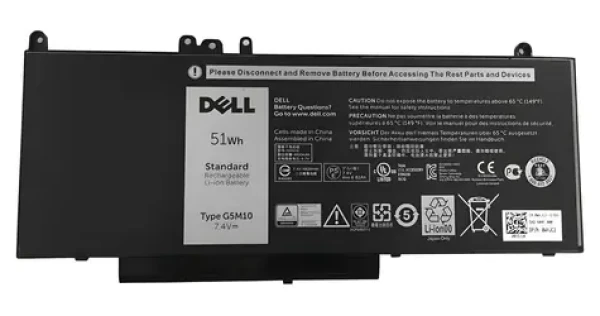 DELL Baterie pro notebook 51 Wh černá / Baterie / Li-Ion / 4-článková / 6820 mAh (WYJC2)