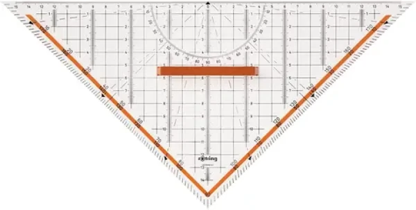 Rotring TZ trojúhelník 32cm / s odnímatelnou rukojetí / průhledný (S0699270)