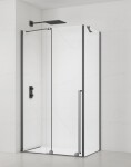 Sprchový kout obdélník 140x80 cm SAT Xmotion PVD Gun metal SATBWIXM140S80GM SATBWIXM140S80GM