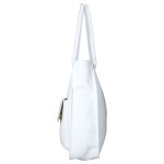 Stylová koženková kabelka na rameno LB Larysa, bílá