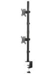 Neomounts FPMA-D550DVBLACK černá / Držák displeje na stůl / 10-32" / VESA 100x100 / nosn. 2x6kg / 2 displeje vert (FPMA-D550DVBLACK)