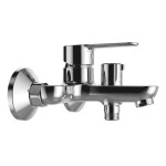 Mereo Vanová nástěnná baterie, Zuna, 100 mm, s keramickým přepínačem, bez příslušenství, chrom CB901A04Z