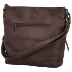 Trendy dámská koženková crossbody kabelka Hazel, coffee