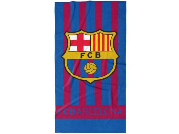 TipTrade Plážová osuška FC Barcelona Vertical
