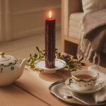 Royal Copenhagen Porcelánový svícen Star Fluted Christmas, bílá barva, porcelán