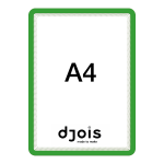 Djois magnetický rámeček - Magneto, A4, zelený, 2 ks