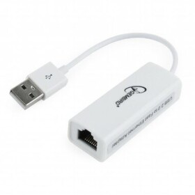 Gembird NIC-U2-02 USB adaptér RJ45 bílá / USB-A 2.0 (M) na RJ-45 (F) / 100 Mbps (NIC-U2-02)