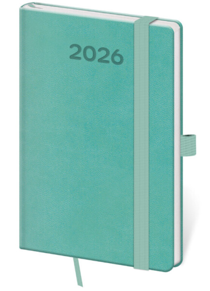 Týdenní diář 2026 Helma kapesní - Print Pop světle zelený