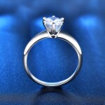 Royal Fashion stříbrný prsten HA-XJZ001-SILVER-MOISSANITE Velikost: 6 (EU: 51-53)