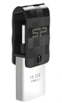 Silicon Power Mobile C31 16GB černá / Flash disk / USB 3.2 Gen 1 / USB-A + USB-C (SP016GBUC3C31V1K)