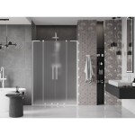 MEXEN/S - Velar L Duo posuvné sprchové dveře 160, dekor, bílá 871-160-003-32-20