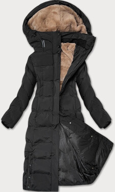 Černá hrubší dámská zimní bunda J Style (5M3233-392) odstíny černé XL (42)