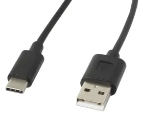 Lanberg CA-USBO-10CC-0018-BK černá / Kabel USB-A na USB-C / USB 2.0 / 1.8 m (CA-USBO-10CC-0018-BK)